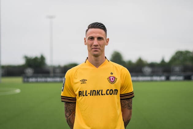 Panagiotis Vlachodimos; SG Dynamo Dresden; 3.Liga, Porträttermin 2022 2023