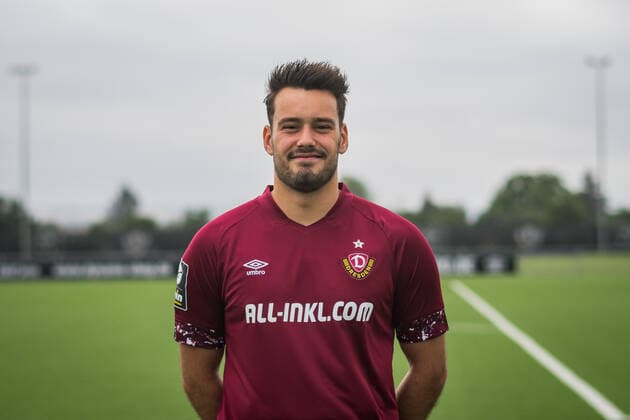 Torwart Stefan Drljaca; SG Dynamo Dresden; 3.Liga, Porträttermin 2022 2023