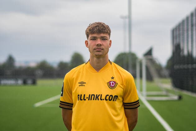 Paul Lehmann (U19); SG Dynamo Dresden; 3.Liga, Porträttermin 2022 2023