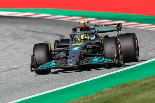 Formel 1 GP von Österreich 2022 Freitag Lewis Hamilton (GBR) Merceds AMG Petronas F1 Team; Formel 1 Österreich am 08.07.2022 Copyright: xBEAUTIFULxSPORTS Erlhofx