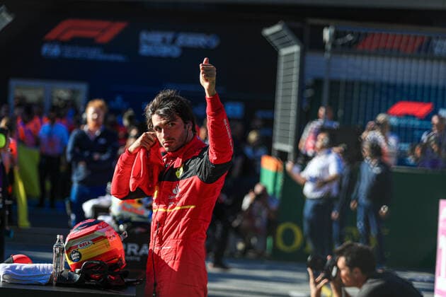 July 8, 2022, Spielberg, Austria: Spielberg, Austria, Red Bull Ring, July 08, 2022, Carlos Sainz (SPA) Ferrari F1-75 during 2022 Austrian Grand Prix - Qualifying - Formula 1 Championship. Formula 1 Championship - 2022 Austrian Grand Prix - Qualifying, Spielberg, Austria - ZUMAl164 20220708_zsa_l164_223 Copyright: xAlessioxDexMarcox