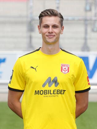 Teampraesentation Halle 08.07.2022 Torwart Daniel Mesenhöler Mesenhoeler (1, Halle); Hallescher FC, 3.Liga, Porträttermin 2022 2023 , Halle, 08.07.2022, Leuna Chemie Stadion, Fussball ,
