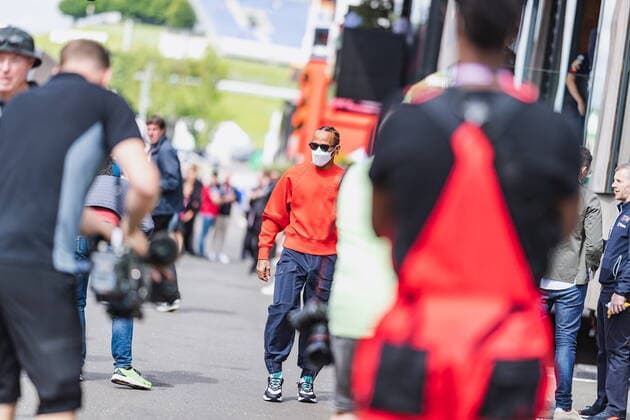 09.07.2022, Red Bull Ring, Spielberg, AUT, FIA, Formel 1, Grosser Preis von Österreich, Freies Training, im Bild Lewis Hamilton (GBR, Mercedes) Lewis Hamilton of United Kingdom during the training for the Austrian FIA Formula One Grand Prix at the Red Bull Ring in Spielberg, Austria on 2022 07 09. Expa Spielberg