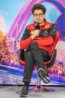 09.07.2022, Red Bull Ring, Spielberg, AUT, FIA, Formel 1, Grosser Preis von Österreich, Pressekonferenz, im Bild Mattia Binotto (Teamchef Ferrari) Mattia Binotto (Team Principal Ferrari) during a press conference, PK, Pressekonferenz for the Austrian FIA Formula One Grand Prix at the Red Bull Ring in Spielberg, Austria on 2022 07 09. Pictures 2022, PhotoCredit: Johann Groder Spielberg