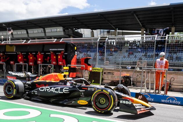 08.07.2022, Red Bull Ring, Spielberg, AUT, FIA, Formel 1, Grosser Preis von Österreich, Qualifikation, im Bild Max Verstappen (NED, Red Bull Racing) Max Verstappen of Netherlands during the qualification for the Austrian FIA Formula One Grand Prix at the Red Bull Ring in Spielberg, Austria on 2022 07 08. Expa Spielberg