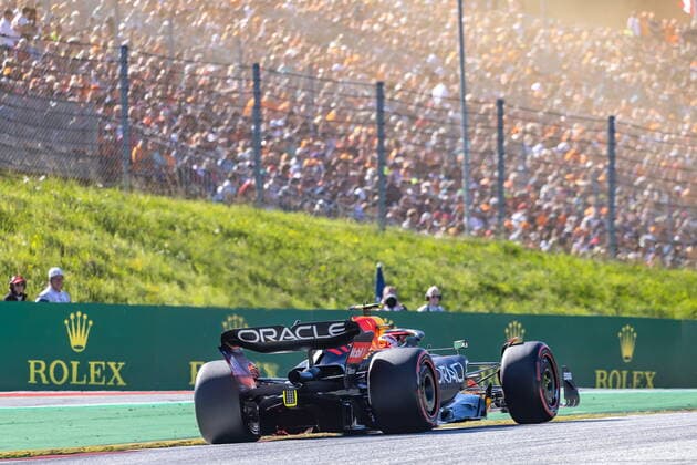 08.07.2022, Red Bull Ring, Spielberg, AUT, FIA, Formel 1, Grosser Preis von Österreich, Qualifikation, im Bild Sergio Perez (MEX, Red Bull Racing)e Sergio Perez of Mexico during the qualification for the Austrian FIA Formula One Grand Prix at the Red Bull Ring in Spielberg, Austria on 2022 07 08. Expa Spielberg