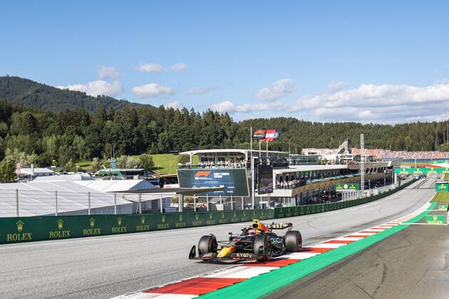 08.07.2022, Red Bull Ring, Spielberg, AUT, FIA, Formel 1, Grosser Preis von Österreich, Qualifikation, im Bild Sergio Perez (MEX, Red Bull Racing)e Sergio Perez of Mexico during the qualification for the Austrian FIA Formula One Grand Prix at the Red Bull Ring in Spielberg, Austria on 2022 07 08. Expa Spielberg