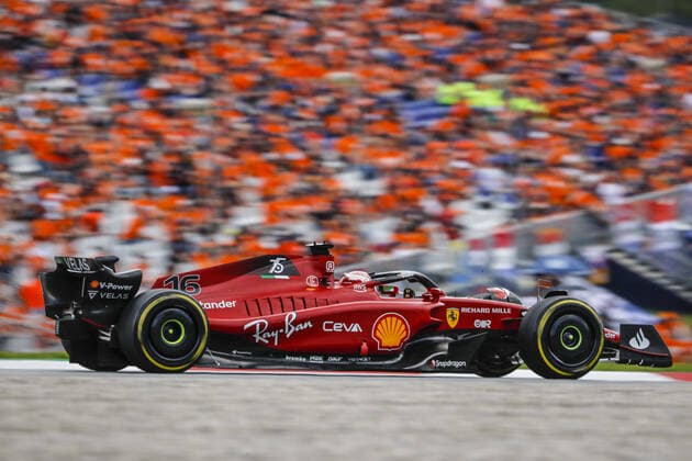 16 LECLERC Charles (mco), Scuderia Ferrari F1-75, action during the Formula 1 Rolex Grosser Preis Von Osterreich 2022, 2022 Austrian Grand Prix, 11th round of the 2022 FIA Formula One World Championship, WM, Weltmeisterschaft from July 8 to 10, 2022 on the Red Bull Ring, in Spielberg, Austria - F1 - AUSTRIAN GRAND PRIX 2022 DPPI Panoramic  _V2_0243
