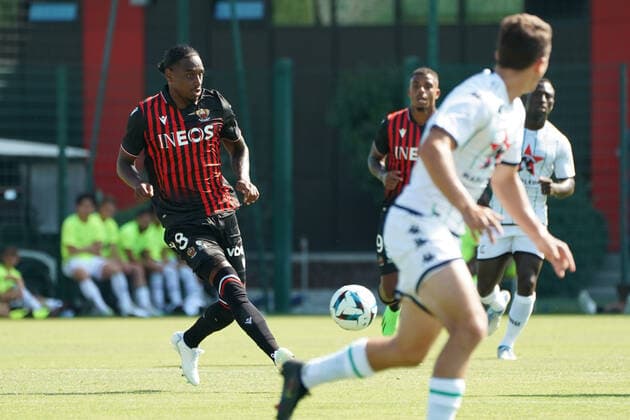 Pablo Rosario (OGC Nice) FOOTBALL : OGC Nice vs Cercle Brugge - Match amical de reprise - Nice - 09 07 2022 NorbertScanella Panoramic 