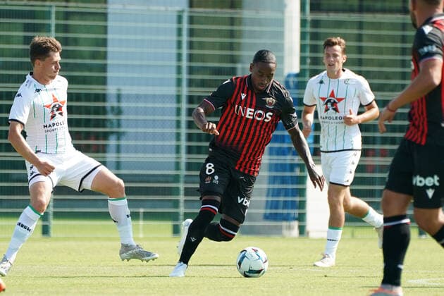 Pablo Rosario (OGC Nice) FOOTBALL : OGC Nice vs Cercle Brugge - Match amical de reprise - Nice - 09 07 2022 NorbertScanella Panoramic 