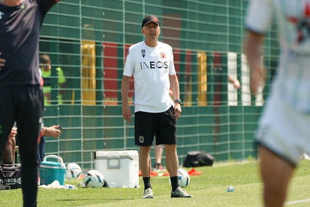 Lucien Favre (entraineur de l OGC Nice) FOOTBALL : OGC Nice vs Cercle Brugge - Match amical de reprise - Nice - 09 07 2022 NorbertScanella Panoramic 