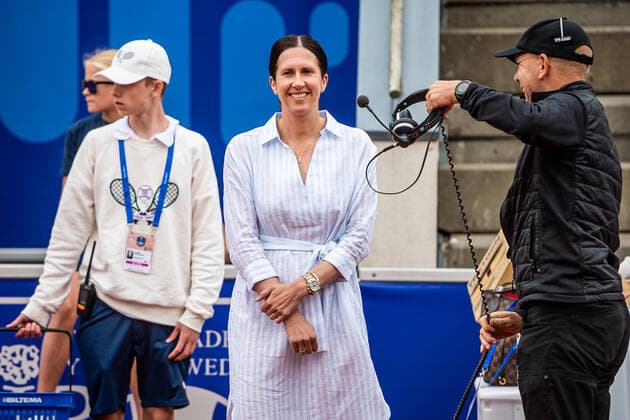 220709 Sofia Arvidsson under dag 6 av WTA, Tennis Damen Nordea Open den 9 juli 2022 i Bastad. Copyright: CHRISTOFFERxBORGxMATTISSON BB220709CB002