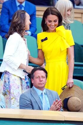 Mandatory Credit: Photo by Javier Garcia Shutterstock (13018057b) Catherine Duchess of Cambridge and Martina Hingis in the Royal Box on Centre Court Wimbledon Tennis Championships, Day 13, The All England Lawn Tennis and Croquet Club, London, UK - 09 Jul 2022 Wimbledon Tennis Championships, Day 13, The All England Lawn Tennis and Croquet Club, London, UK - 09 Jul 2022  Copyright: xJavierxGarcia Shutterstockx 13018057b