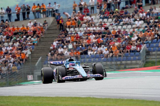 Formula 1 BWT Grosser Preis von Österreich 2022 09.07.2022, Red Bull Ring , Spielberg, Formula 1 BWT Grosser Preis von Österreich 2022 , im Bild Fernando Alonso (ESP), Alpine F1 Team