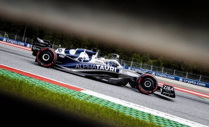 SPIELBERG - Pierre Gasly (10) with the AlphaTauri AT03 during the 2nd practice session ahead of the F1 Grand Prix of Austria at the Red Bull Ring on July 9, 2022 in Spielberg, Austria. ANP SEM VAN DER WAL F1 Grand Prix of Austria - Practice 2 2022 xVIxANPxSportx xxANPxIVx