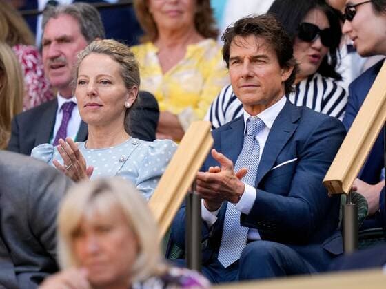 Mandatory Credit: Photo by Dave Shopland Shutterstock (13018053s) Tom Cruise and Heather McQuarrie in the Royal Box on Centre Court Wimbledon Tennis Championships, Day 13, The All England Lawn Tennis and Croquet Club, London, UK - 09 Jul 2022 Wimbledon Tennis Championships, Day 13, The All England Lawn Tennis and Croquet Club, London, UK - 09 Jul 2022  Copyright: xDavexShopland Shutterstockx 13018053s