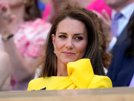 Mandatory Credit: Photo by Dave Shopland Shutterstock (13018053ae) Catherine Duchess of Cambridge in the Royal Box on Centre Court Wimbledon Tennis Championships, Day 13, The All England Lawn Tennis and Croquet Club, London, UK - 09 Jul 2022 Wimbledon Tennis Championships, Day 13, The All England Lawn Tennis and Croquet Club, London, UK - 09 Jul 2022  Copyright: xDavexShopland Shutterstockx 13018053ae