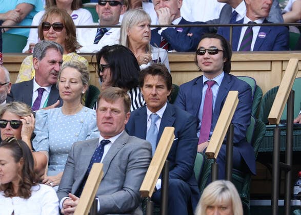 9th July 2022, All England Lawn Tennis and Croquet Club, London, England; Wimbledon Tennis tournament, womens singles final; Tom Cruise in the Royal Box  ActionPlus12406611 JohnxPatrickxFletcher