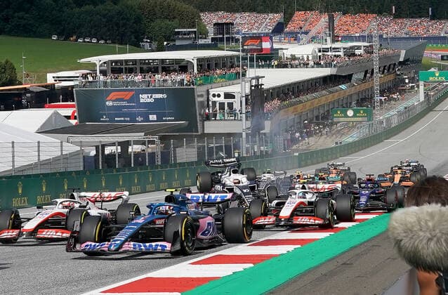 Formula 1 BWT Grosser Preis von Österreich 2022 09.07.2022, Red Bull Ring , Spielberg, Formula 1 BWT Grosser Preis von Österreich 2022 , im Bild Unfall von Pierre Gasly (FRA), Scuderia AlphaTauri