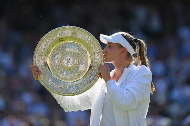 Elena Rybakina (Paz) defeated Ons Jabeur (Tun) in the women™s final at Wimbledon TENNIS : Wimbledon 2022 : 09 07 2022 AntoineCouvercelle Panoramic 