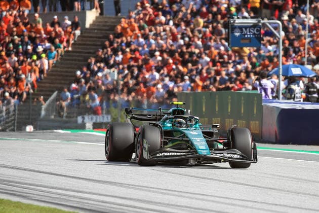 FORMULA 1 - GP of Austria 2022 SPIELBERG,AUSTRIA,09.JUL.22 - MOTORSPORTS, FORMULA 1 - Grand Prix of Austria, Red Bull Ring, sprint race. Image shows Sebastian Vettel (GER Aston Martin).  GEPAxpictures xMarioxBuehner