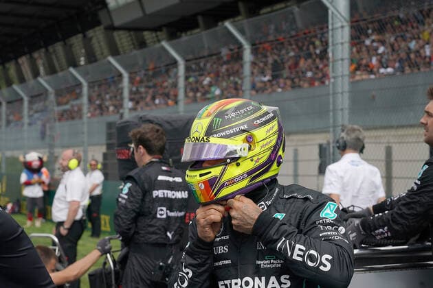 Formula 1 BWT Grosser Preis von Österreich 2022 09.07.2022, Red Bull Ring , Spielberg, Formula 1 BWT Grosser Preis von Österreich 2022 , im Bild Lewis Hamilton (GBR), Mercedes-AMG Petronas Formula One Team