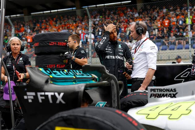 44 Lewis Hamilton (GBR, Mercedes-AMG Petronas F1 Team), F1 Grand Prix of Austria at Red Bull Ring on July 9, 2022 in Spielberg, Austria. (Photo by HOCH ZWEI) Spielberg Austria