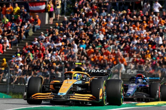 4 Lando Norris (GBR, McLaren F1 Team), F1 Grand Prix of Austria at Red Bull Ring on July 9, 2022 in Spielberg, Austria. (Photo by HOCH ZWEI) Spielberg Austria