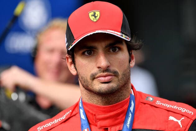 Formula 1 BWT Grosser Preis von Österreich 2022 09.07.2022, Red Bull Ring , Spielberg, Formula 1 BWT Grosser Preis von Österreich 2022 , im Bild 3.Platz für Carlos Sainz Jr. (ESP), Scuderia Ferrari