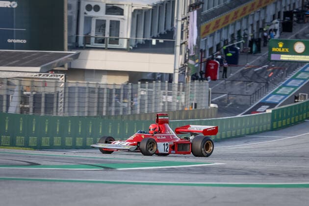 FORMULA 1 - GP of Austria 2022 SPIELBERG,AUSTRIA,09.JUL.22 - MOTORSPORTS, FORMULA 1 - Grand Prix of Austria, Red Bull Ring, Red Bull Legends Parade warm-up. Image shows Matthias Lauda (AUT).  GEPAxpictures xManfredxBinder