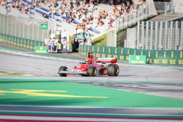 FORMULA 1 - GP of Austria 2022 SPIELBERG,AUSTRIA,09.JUL.22 - MOTORSPORTS, FORMULA 1 - Grand Prix of Austria, Red Bull Ring, Red Bull Legends Parade warm-up. Image shows Matthias Lauda (AUT).  GEPAxpictures xManfredxBinder