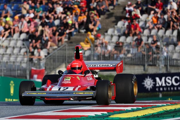 FORMULA 1 - GP of Austria 2022 SPIELBERG,AUSTRIA,09.JUL.22 - MOTORSPORTS, FORMULA 1 - Grand Prix of Austria, Red Bull Ring, Red Bull Legends Parade warm-up. Image shows Mathias Lauda.  GEPAxpictures xWolfgangxGrebien