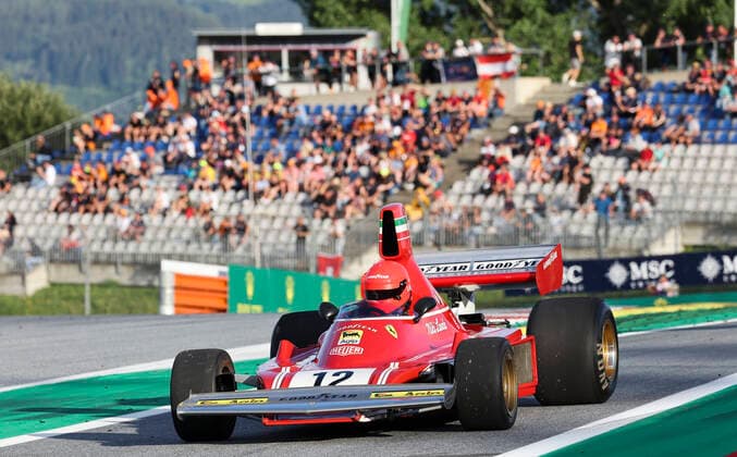 FORMULA 1 - GP of Austria 2022 SPIELBERG,AUSTRIA,09.JUL.22 - MOTORSPORTS, FORMULA 1 - Grand Prix of Austria, Red Bull Ring, Red Bull Legends Parade warm-up. Image shows Mathias Lauda.  GEPAxpictures xWolfgangxGrebien