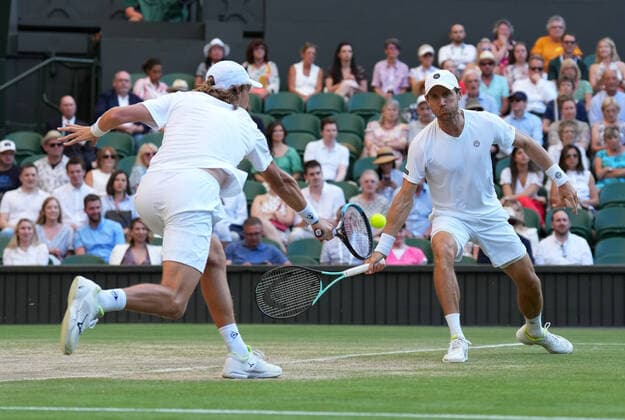 2022 Wimbledon Mens Doubles Final Mattew Ebden (AUS) , Max Purcell (AUS) vs Nikola Mektic (CRO) and Mate Pavic (CRO)