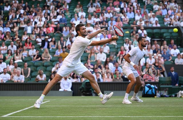 2022 Wimbledon Mens Doubles Final Nikola Mektic (CRO) and Mate Pavic (CRO)