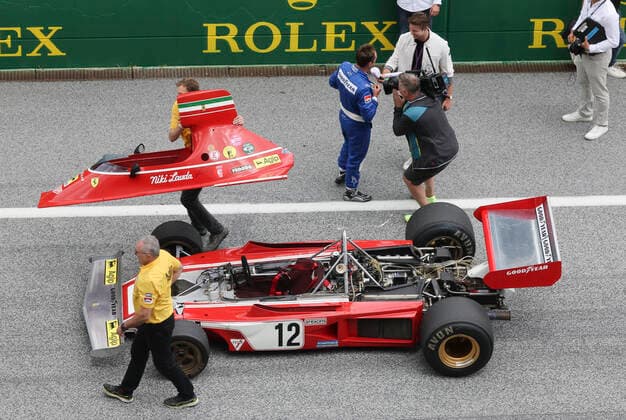 FORMULA 1 - GP of Austria 2022 SPIELBERG,AUSTRIA,10.JUL.22 - MOTORSPORTS, FORMULA 1 - Grand Prix of Austria, Red Bull Ring. Legends Parade. Image shows Mathias Lauda.  GEPAxpictures xWolfgangxGrebien