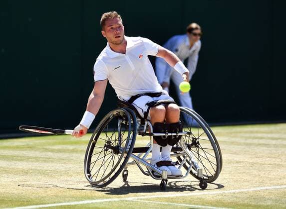 Mandatory Credit: Photo by James Veysey Shutterstock (13018061m) Alfie Hewett during the Men s Wheelchair Singles Final Wimbledon Tennis Championships, Day 14, The All England Lawn Tennis and Croquet Club, London, UK - 10 Jul 2022 Wimbledon Tennis Championships, Day 14, The All England Lawn Tennis and Croquet Club, London, UK - 10 Jul 2022  Copyright: xJamesxVeysey Shutterstockx 13018061m