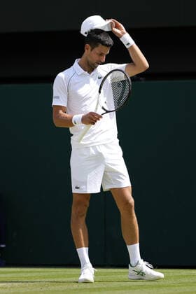 Mandatory Credit: Photo by Dave Shopland Shutterstock (13018058bs) Novak Djokovic dejected during the Men s Singles Final Wimbledon Tennis Championships, Day 14, The All England Lawn Tennis and Croquet Club, London, UK - 10 Jul 2022 Wimbledon Tennis Championships, Day 14, The All England Lawn Tennis and Croquet Club, London, UK - 10 Jul 2022  Copyright: xDavexShopland Shutterstockx 13018058bs