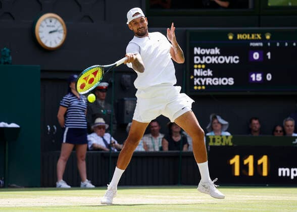 Nick Kyrgios (AUS) Tennis - Wimbledon 2021 - Grand Slam ITF ATP, Tennis Herren WTA, Tennis Damen - AELTC - London - - Great Britain - 10 July 2022. Copyright: xJuergenxHasenkopfx