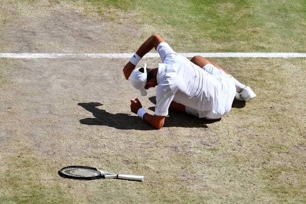 Mandatory Credit: Photo by James Veysey Shutterstock (13018061u) Novak Djokovic during the Men s Singles Final Wimbledon Tennis Championships, Day 14, The All England Lawn Tennis and Croquet Club, London, UK - 10 Jul 2022 Wimbledon Tennis Championships, Day 14, The All England Lawn Tennis and Croquet Club, London, UK - 10 Jul 2022  Copyright: xJamesxVeysey Shutterstockx 13018061u