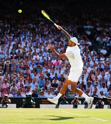 Mandatory Credit: Photo by Javier Garcia Shutterstock (13018062ej) Nick Kyrgios during the Men s Singles Final Wimbledon Tennis Championships, Day 14, The All England Lawn Tennis and Croquet Club, London, UK - 10 Jul 2022 Wimbledon Tennis Championships, Day 14, The All England Lawn Tennis and Croquet Club, London, UK - 10 Jul 2022  Copyright: xJavierxGarcia Shutterstockx 13018062ej