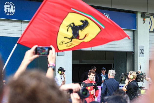 Podium of the F1 Austrian GP 2022 - Charles Leclerc (MON) Ferrari F1-75; Max Verstappen (NED) Redbull Racing RB18: Lewis Hamilton (GBR) Mercedes W13 E Performance during 2022 Austrian Grand Prix - Race, Formula 1 Championship in Spielberg, Austria, July 10 2022  Copyright: xAlessioxDexMarcox xipa-agency.nex xx 0