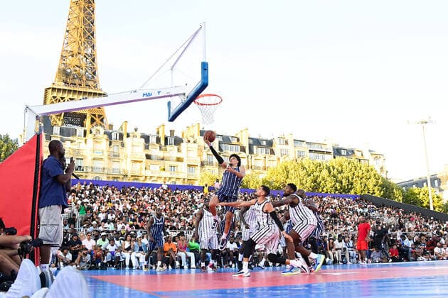 Sport Bilder des Tages Equipe LA FUSION STREETBALL : World Streetball Championship - Paris - 10 07 2022 FedericoPestellini Panoramic 