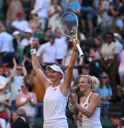2022 Wimbledon Barbora Krejcikova, (CZE) and Katerina Siniakova , (CZE)