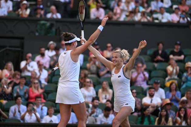 2022 Wimbledon Barbora Krejcikova, (CZE) and Katerina Siniakova , (CZE)