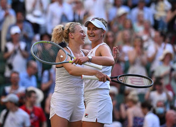 2022 Wimbledon Barbora Krejcikova, (CZE) and Katerina Siniakova , (CZE)
