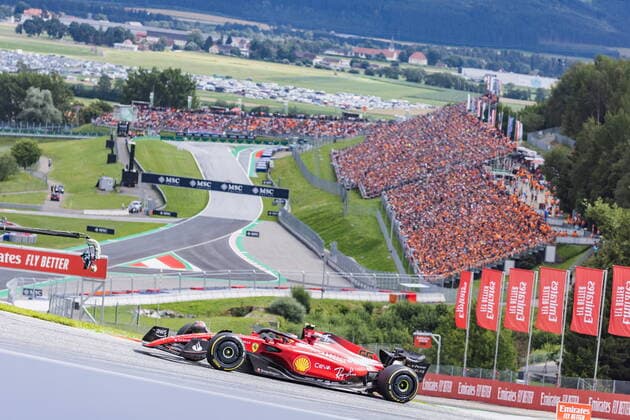 10.07.2022, Red Bull Ring, Spielberg, AUT, FIA, Formel 1, Grosser Preis von Österreich, Rennen, im Bild Carlos Sainz (ESP, Ferrari) Carlos Sainz of Spain during the race for the Austrian FIA Formula One Grand Prix at the Red Bull Ring in Spielberg, Austria on 2022 07 10. Expa Spielberg