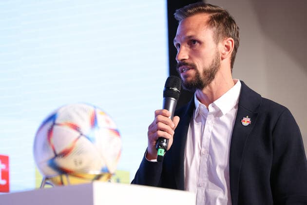 SOCCER - BL, press conference, PK, Pressekonferenz VIENNA,AUSTRIA,11.JUL.22 - SOCCER - ADMIRAL Bundesliga, season opening, press conference. Image shows Andreas Ulmer (RBS).  GEPAxpictures xArminxRauthner