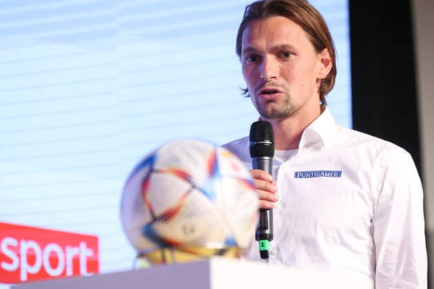 SOCCER - BL, press conference, PK, Pressekonferenz VIENNA,AUSTRIA,11.JUL.22 - SOCCER - ADMIRAL Bundesliga, season opening, press conference. Image shows Stefan Hierlaender (Sturm).  GEPAxpictures xArminxRauthner