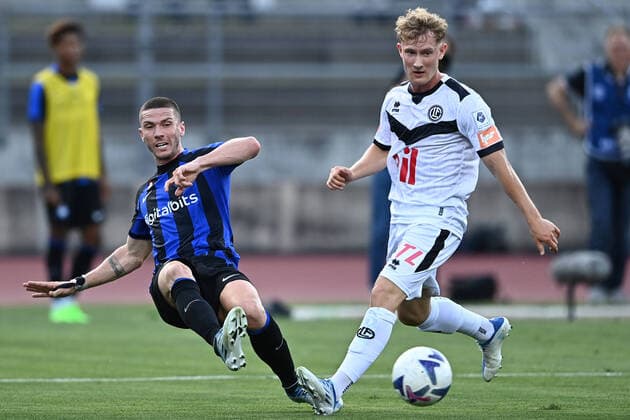 Mg Lugano (Svizzera) 12 07 2022 - amichevole Lugano-Inter foto Matteo Gribaudi Image nella foto: Robin Gosens 